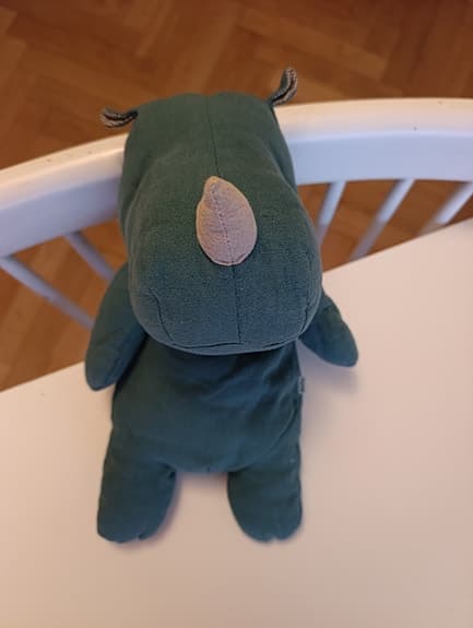 Maileg gosedjur noshörning grön