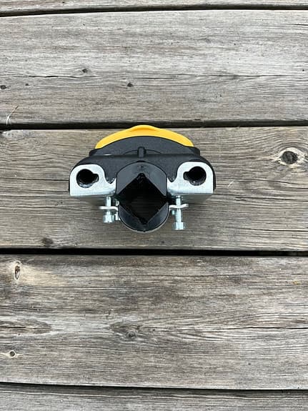 Cykelbarnstol röd/grå med fäste