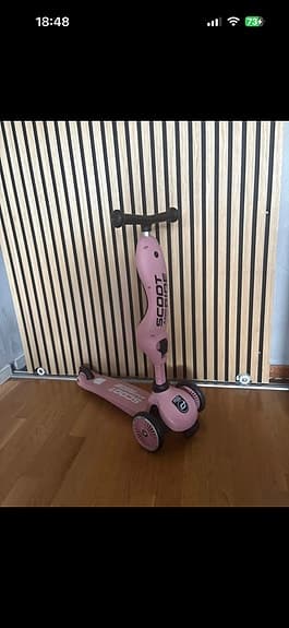Scoot and Ride trehjulig sparkcykel rosa
