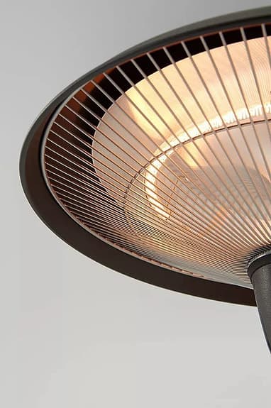 Elektrisk fristående terrassvärmare svart