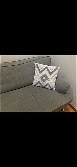Mio grå 3-sits soffa