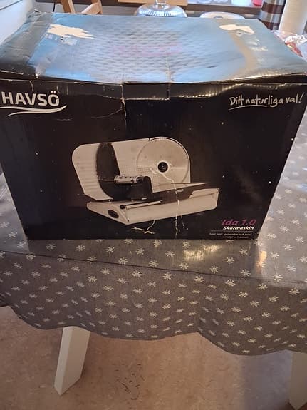 skärmaskin kött, grönsaker, brö