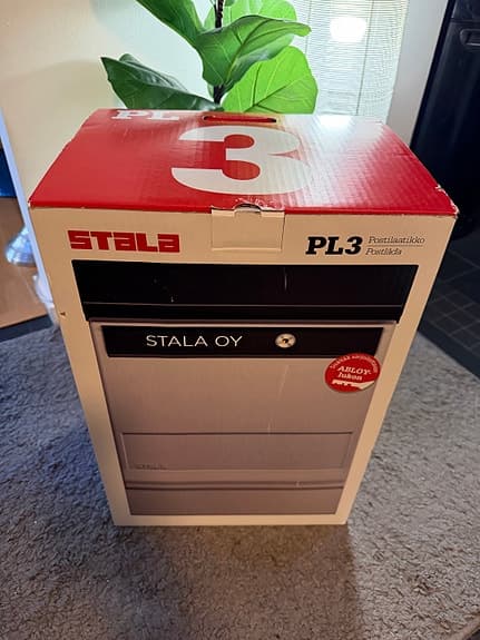 Stala PL-3 brevlåda i rostfritt stål