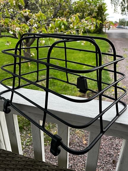 Lock till  cykelkorg i metall