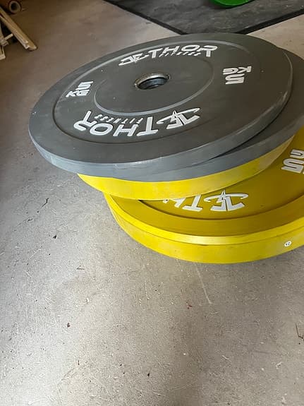 Thor viktskivor bumper plates 5–20 kg