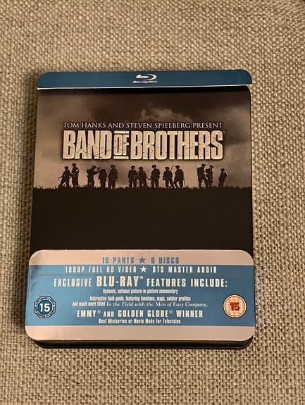 Band of Brothers collector's tin box blu-ray