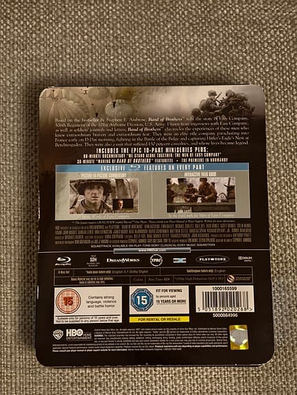 Band of Brothers collector's tin box blu-ray