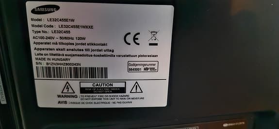 Samsung 32 tums TV med HDMI och VGA-ingångar