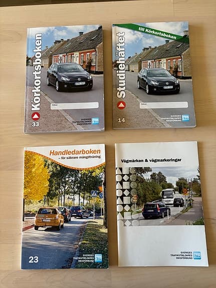 KÖRKORTSTEORI PAKET: Körkortsboken, Studiematerial, Handledarboken och Vägmärken