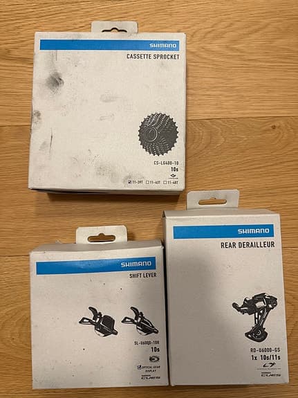 Shimano CUES 10 växlad grupp (helt nytt, i originalförpackning)