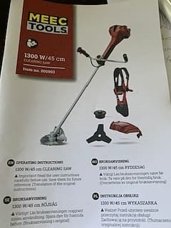 Meec röjsåg 1300 W 45 cm