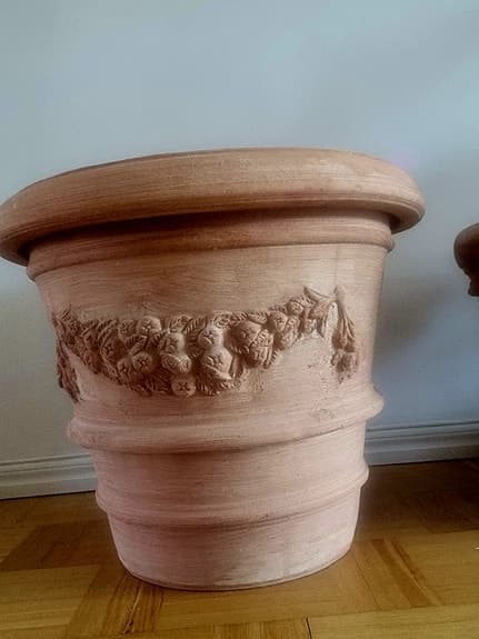 Stora exklusiva italienska terrakottakrukor från Olivträdsbutiken