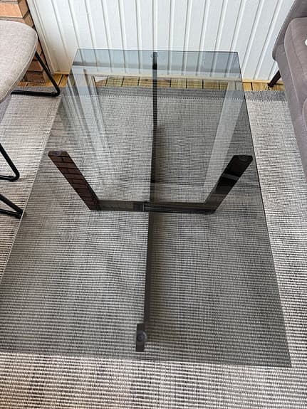 Soffbord i glas