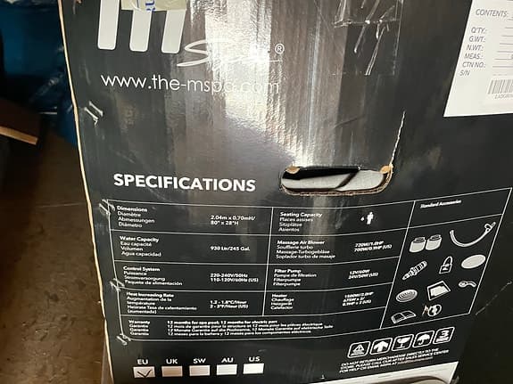 MSpa Camaro uppblåsbar spabad 6 personer