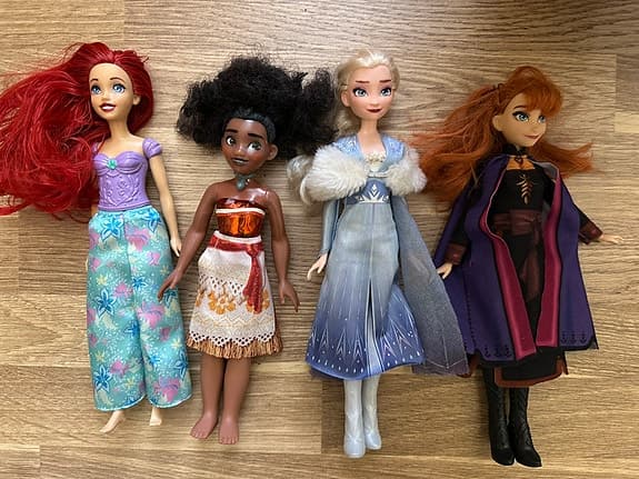 Disney dockor prinsessor paket