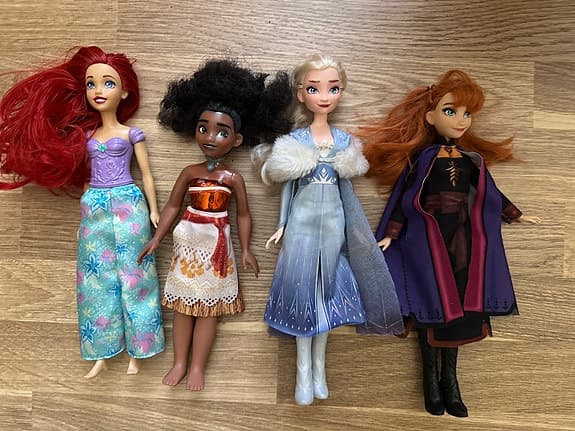 Disney dockor prinsessor paket