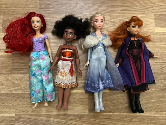 Disney dockor prinsessor paket