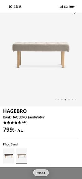 Fin bänk, Hagebro