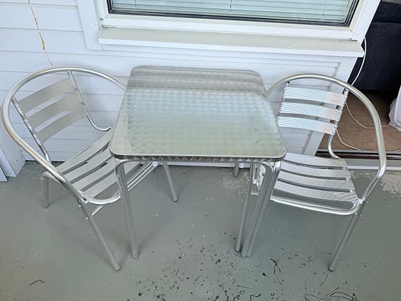 Cafégrupp / Balkongmöbler i aluminium från LUSINI