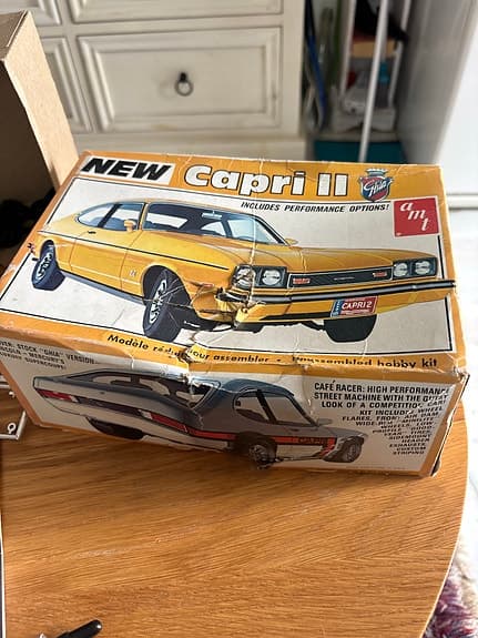Byggsats, vintage,  AMT 1976 Mercury Capri II (skala 1:25)