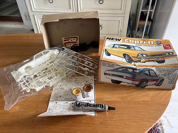 Byggsats, vintage,  AMT 1976 Mercury Capri II (skala 1:25)