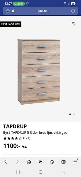Byrå TAPDRUP från Jysk