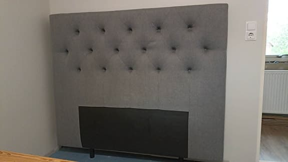 Mio sänggavel grå