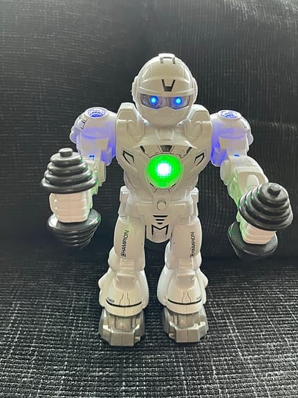 Robot interaktiv med ljud & ljus