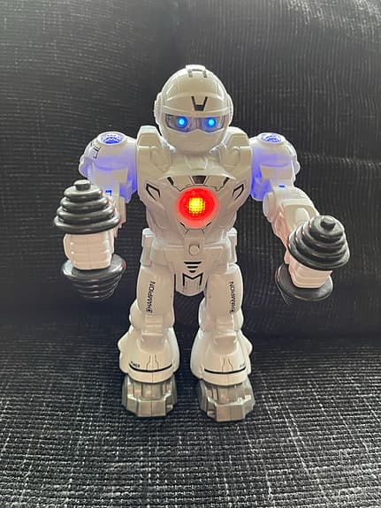 Robot interaktiv med ljud & ljus