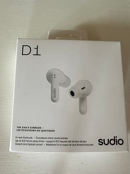 Sudio D1 hörlurar vita Nyskick