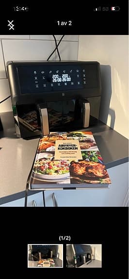 Airfryer använd en gång