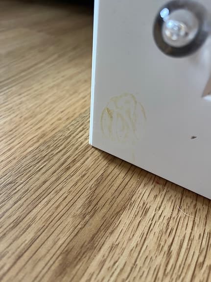 IKEA spegel med belysning och smyckesförvaring vit