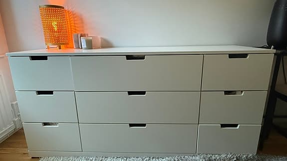IKEA Nordli byrå 9 lådor