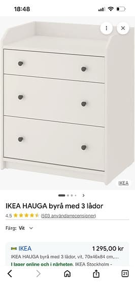 Ny byrå Hauga Ikea grå