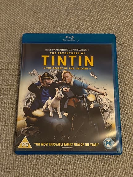 Bluray film: The Adventures of TinTin  The Secret of the Unicorn (blu-ray film)