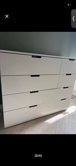 Nordli byrå 8 lådor