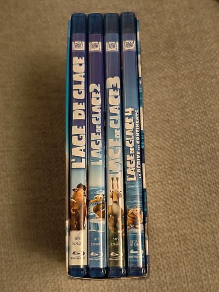 Ice Age 1,2,3,4 (blu-ray film samling)