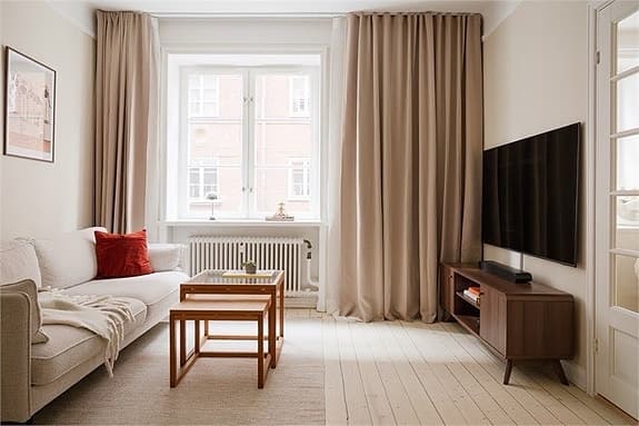 Hasta mörkläggningsgardiner Beige