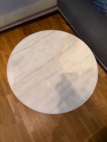 Mio Aage Petersen hörnsoffa i tyg, grå/beige