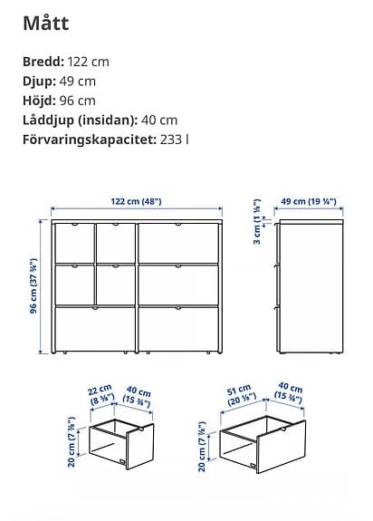 Ikea Visthus byrå