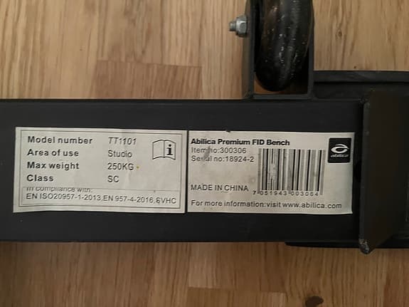 Abilica Premium FID Bench träningsbänk
