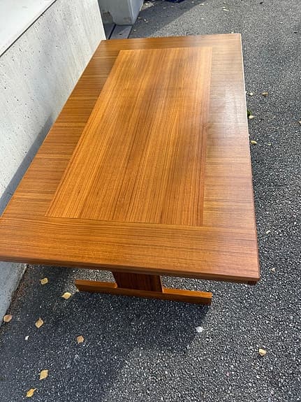 Snyggt retro soffbord i valnöt – 50/60-tal (Lennart Bender)