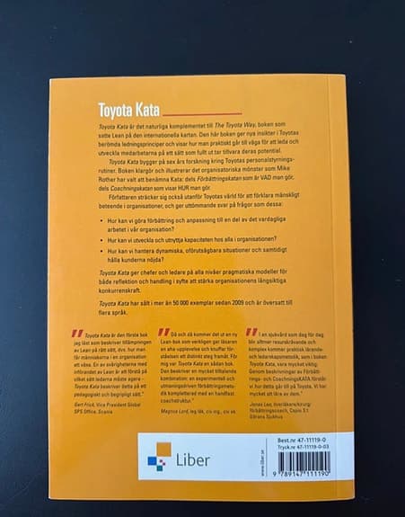 Toyota Kata kurslitteratur företagsekonomi/nationalekonomi