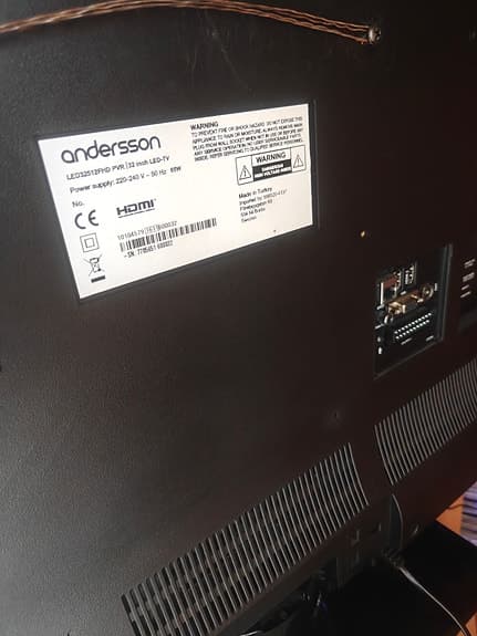 Andersson Led tv bra skick med fjärrkontrollen