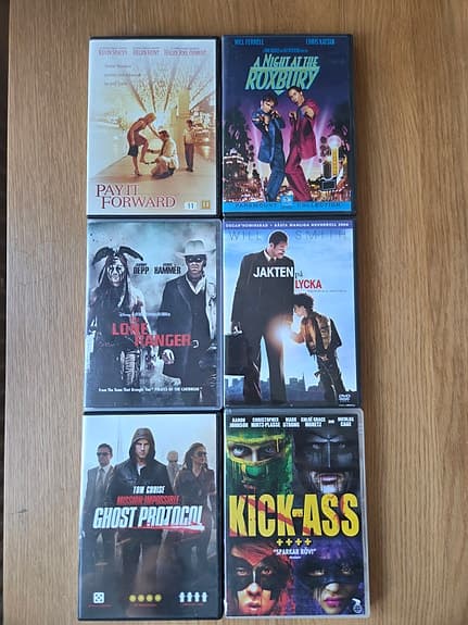 46 st DVD- och Blu-ray-filmer blandade titlar