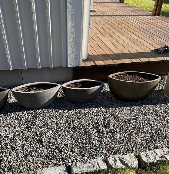 Krukor utomhus och inomhus