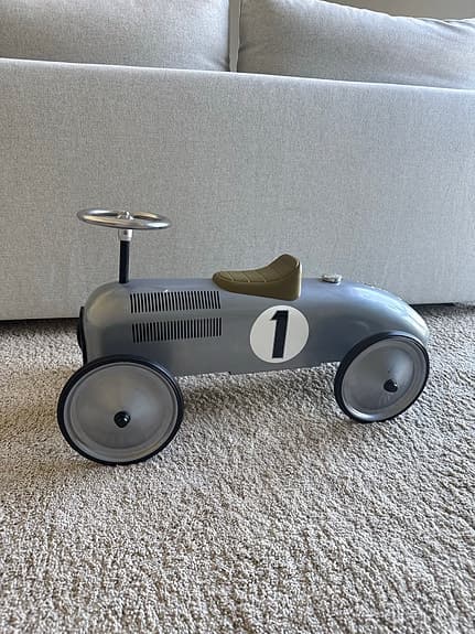 Gåbil Retro Roller ”Jean” i silver
