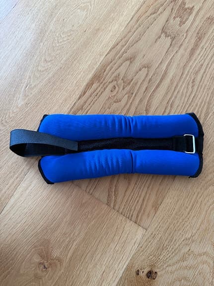 Blå träningsvikter för handleder/anklar