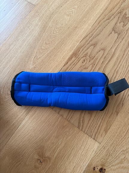 Blå träningsvikter för handleder/anklar