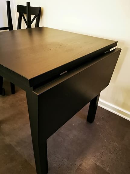 Dinner table and 2 chairs from IKEA